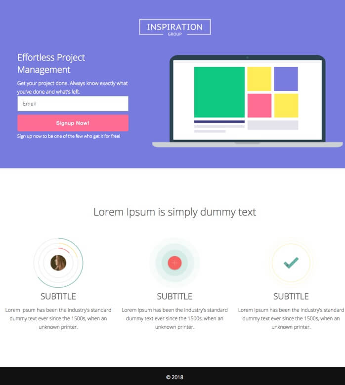 Landing Page Template:  Grand Headlines - Contest