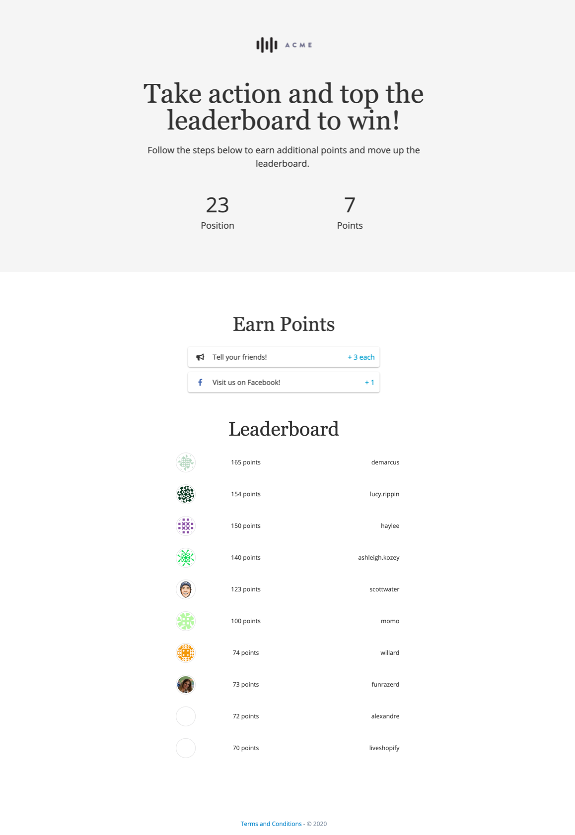 Contest Landing Page Templates KickoffLabs